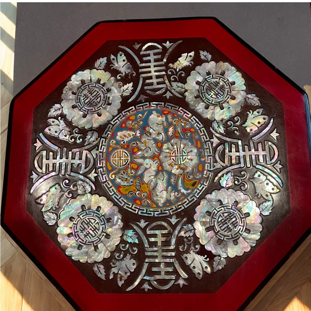 Octagonal Decorative Jewelry or Anything Box with Inlay